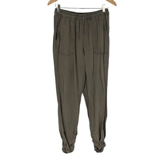 Thread + Supply Women's Lyocell Ruched Jogger Sweatpants Slate Green Medium - Picture 1 of 9